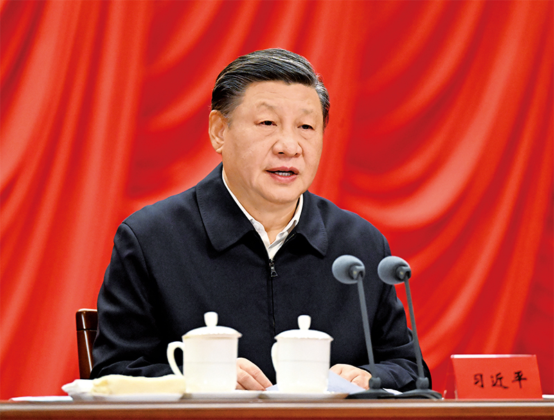 2023年2月7日，新進中央委員會的委員、候補委員和省部級主要領(lǐng)導(dǎo)干部學(xué)習(xí)貫徹習(xí)近平新時代中國特色社會主義思想和黨的二十大精神研討班在中央黨校（國家行政學(xué)院）開班。中共中央總書記、國家主席、中央軍委主席習(xí)近平在開班式上發(fā)表重要講話。 新華社記者 李學(xué)仁/攝